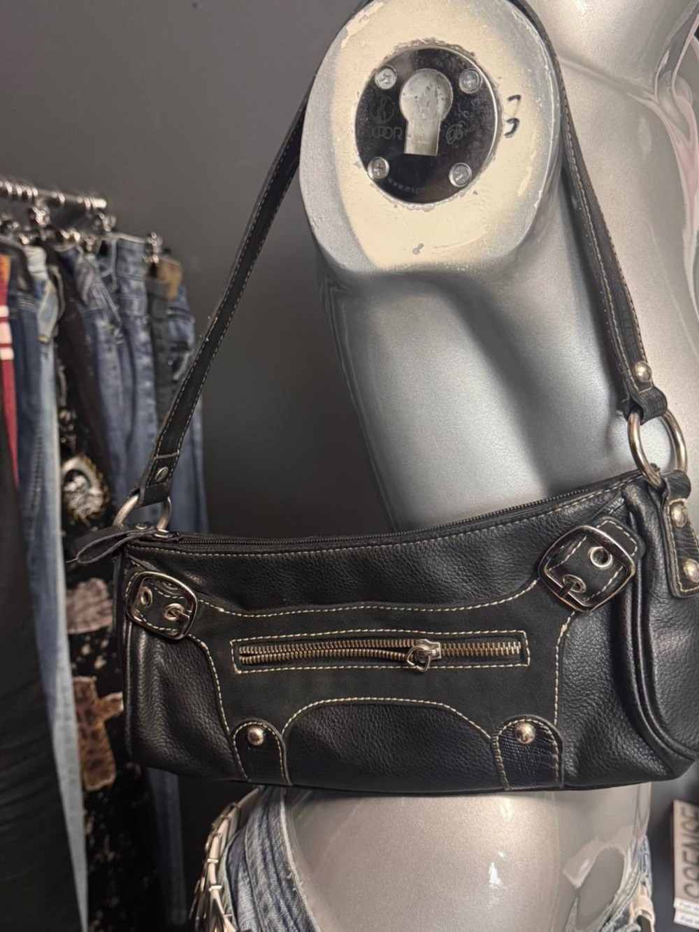❌SOLD❌Nine West Vintage Y2K Faux-Leather Shoulder Bag - Picture 2 of 5